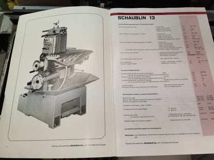 Schaublin 13 Präzisions Fräsmaschine mit Zubehör