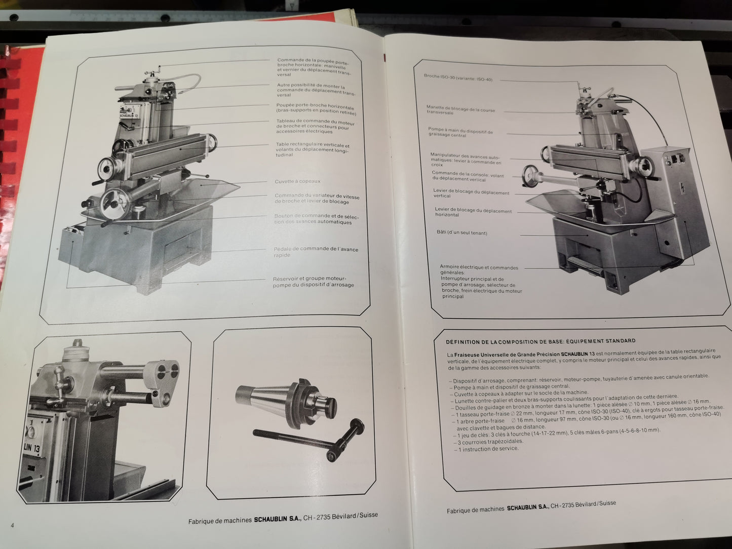Schaublin 13 Präzisions Fräsmaschine mit Zubehör